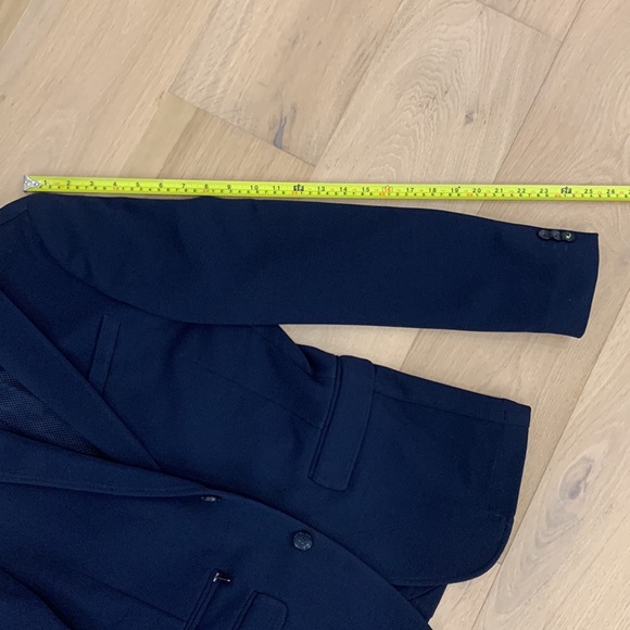 ZARA MENS CASUAL NAVY BLAZER - SIZE 36R - Picture 5 of 8